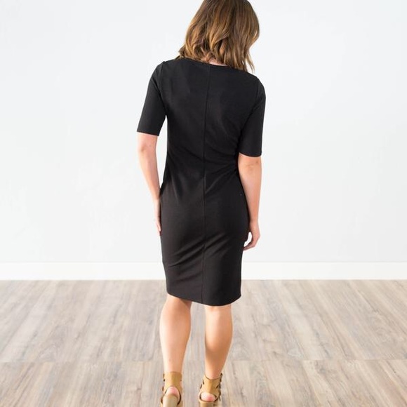 NAOMI DRESS IN BLACK - Picture 4 of 5